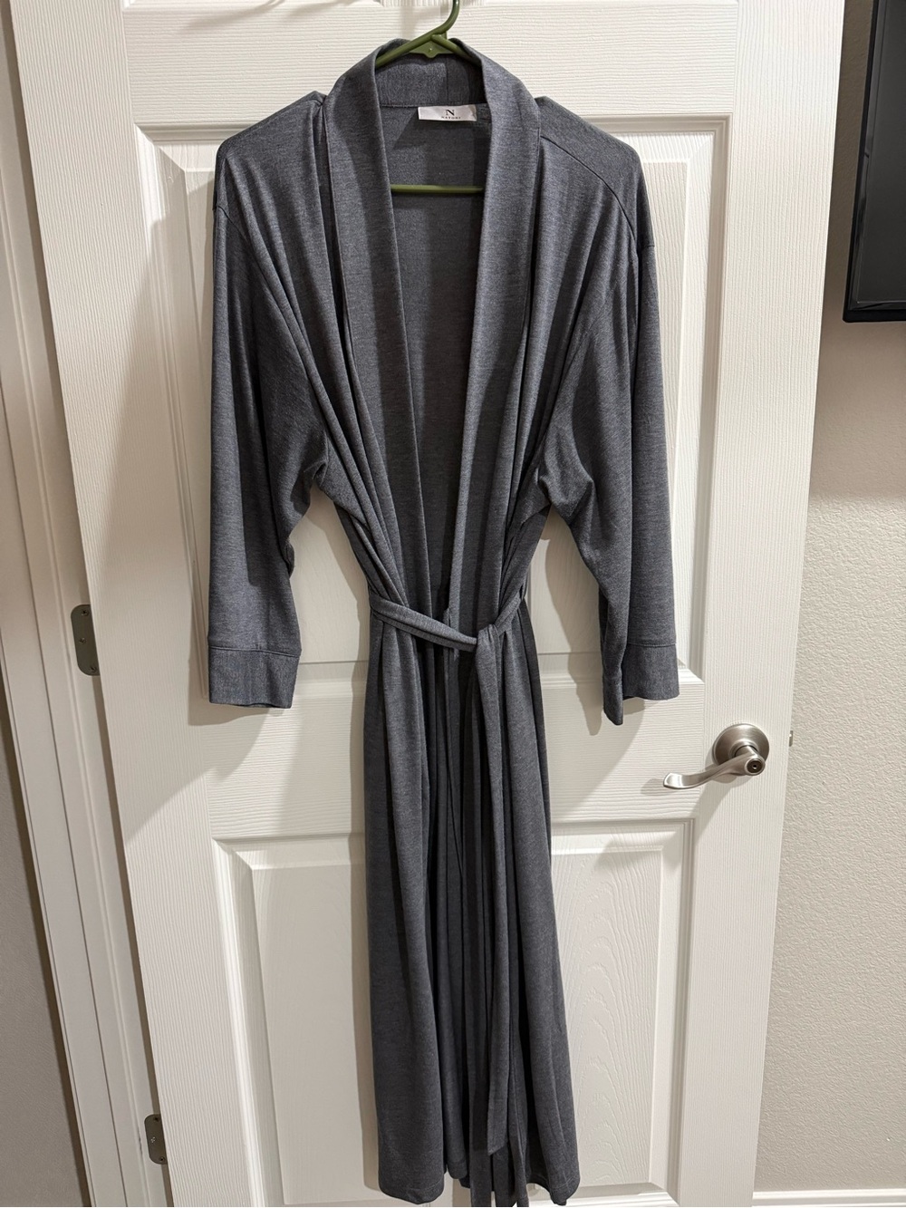 Natori Women’s Gray Long Belted Robe
